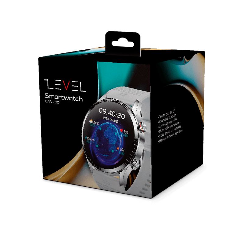 SMARTWATCH LEVEL PRATA GREY LVW-50S