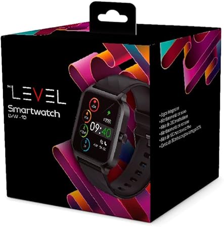 SMARTWATCH LEVEL LVW-10 PRETO